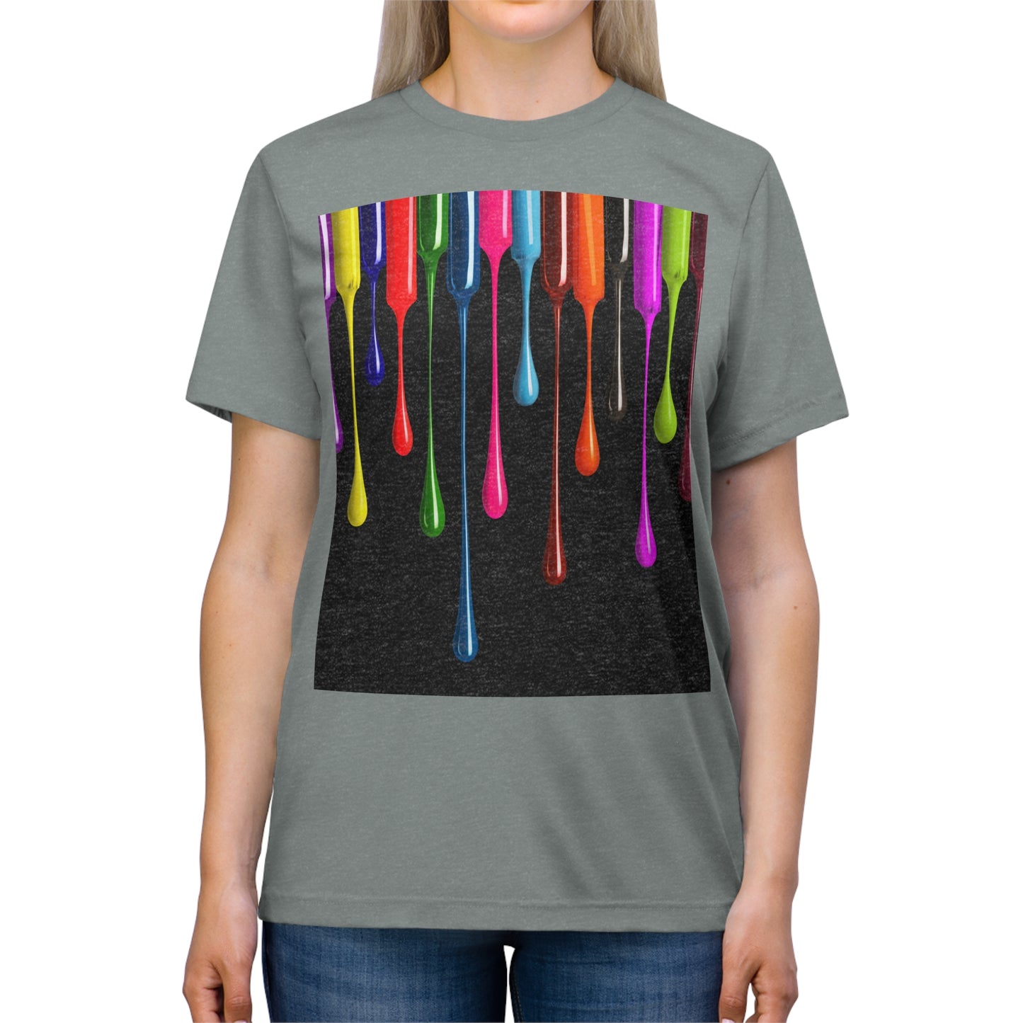 "MELTING LIPSTICK" Unisex Triblend Tee