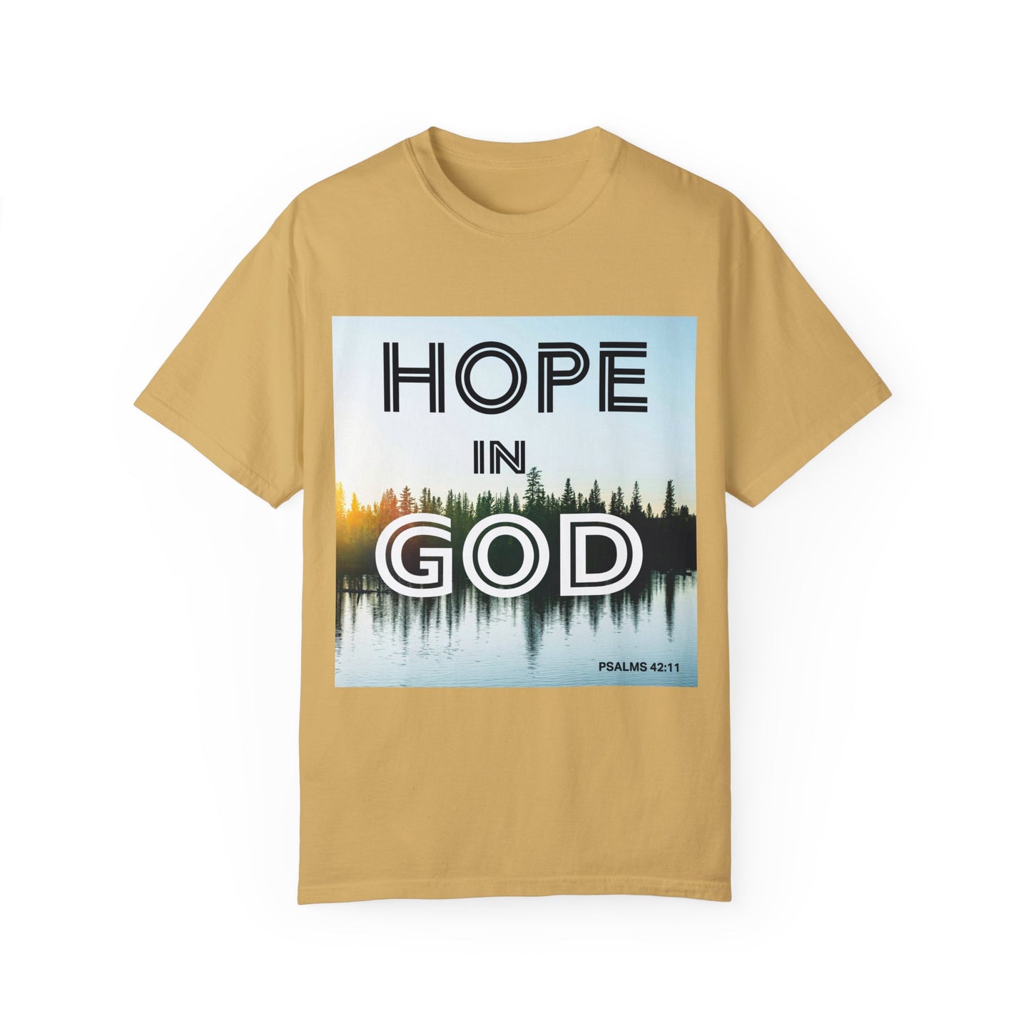 "HOPE IN GOD" Unisex Garment-Dyed T-shirt