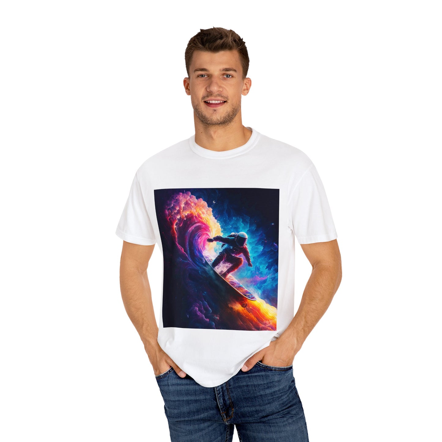 Moonlight Surfin' Unisex Garment-Dyed T-shirt