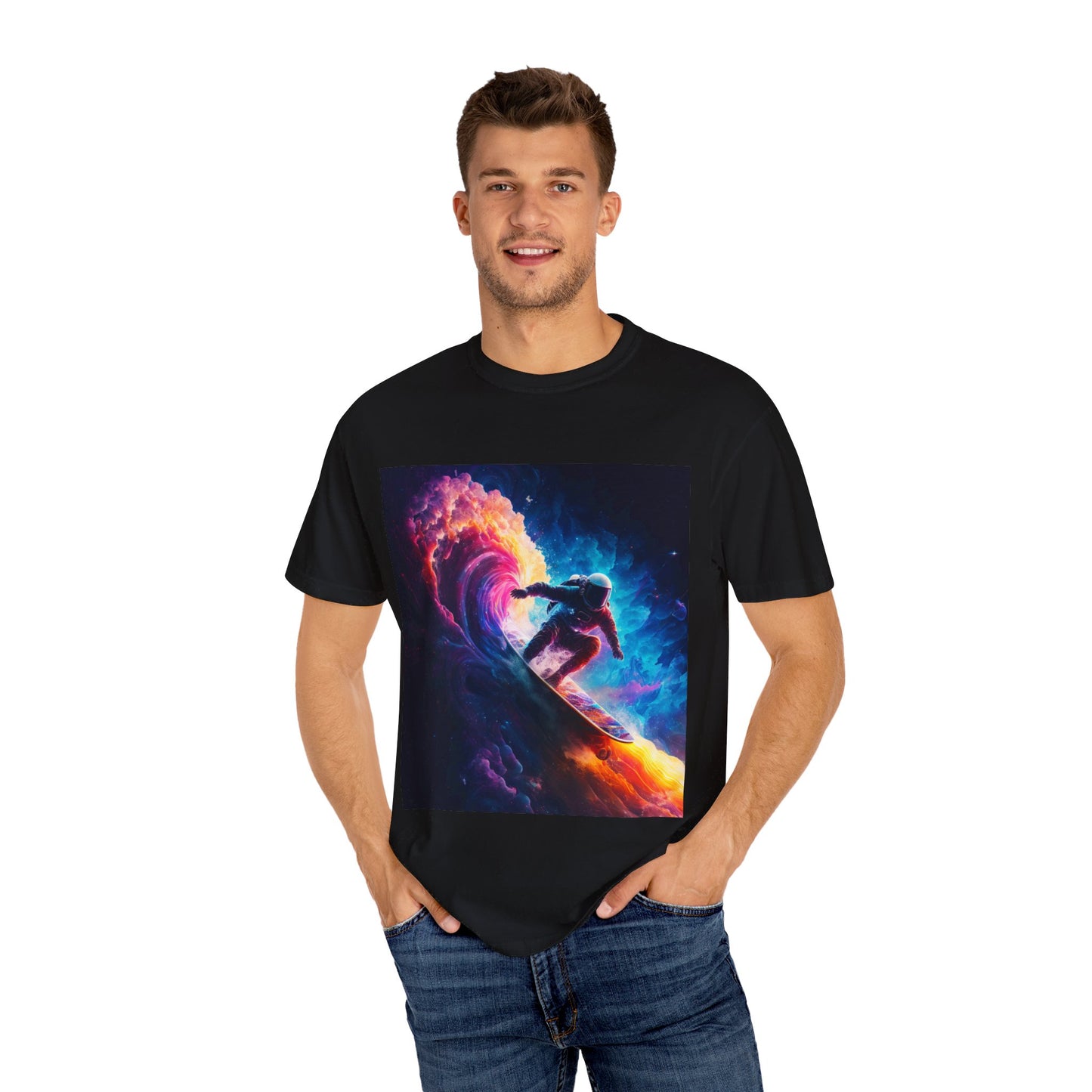 Moonlight Surfin' Unisex Garment-Dyed T-shirt