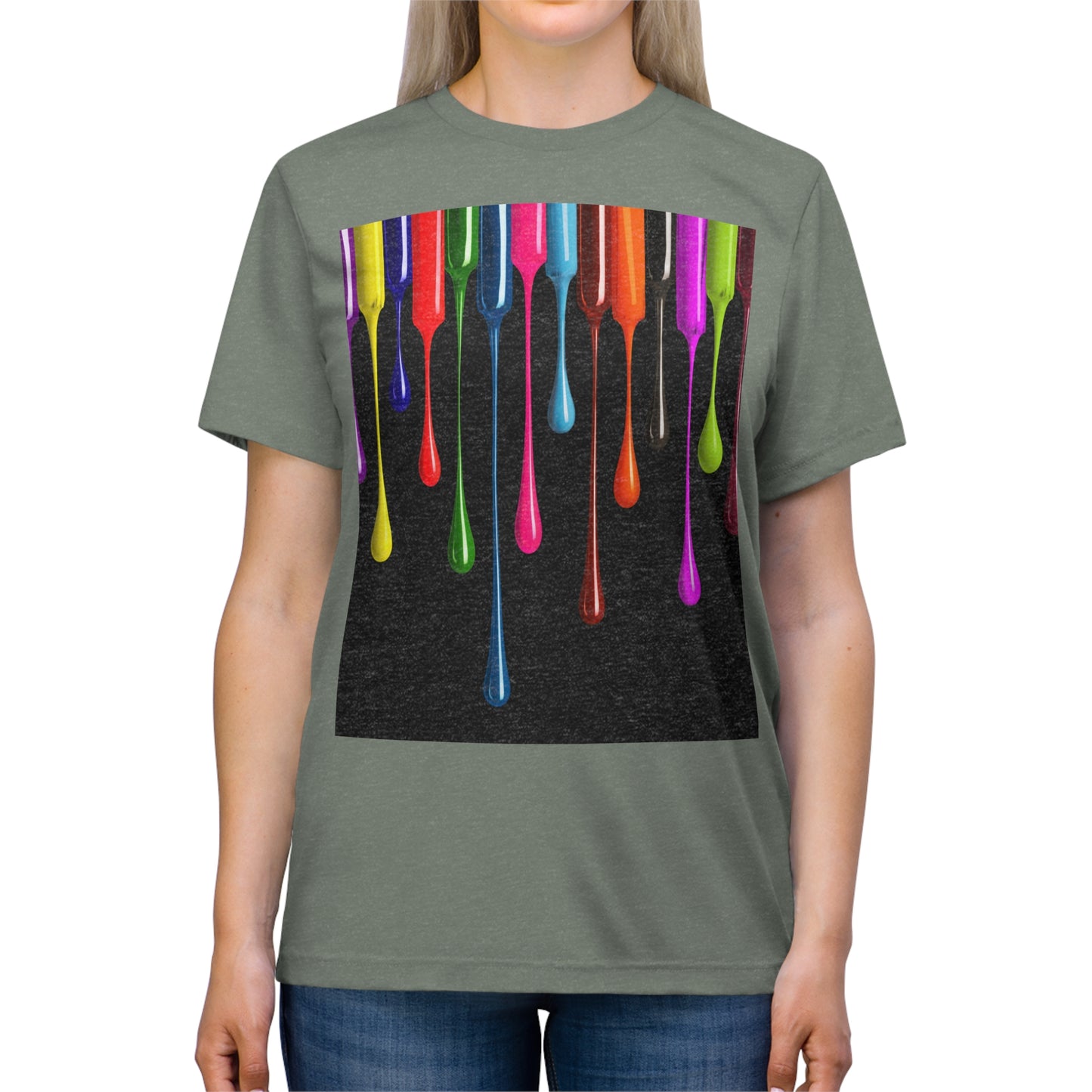 "MELTING LIPSTICK" Unisex Triblend Tee