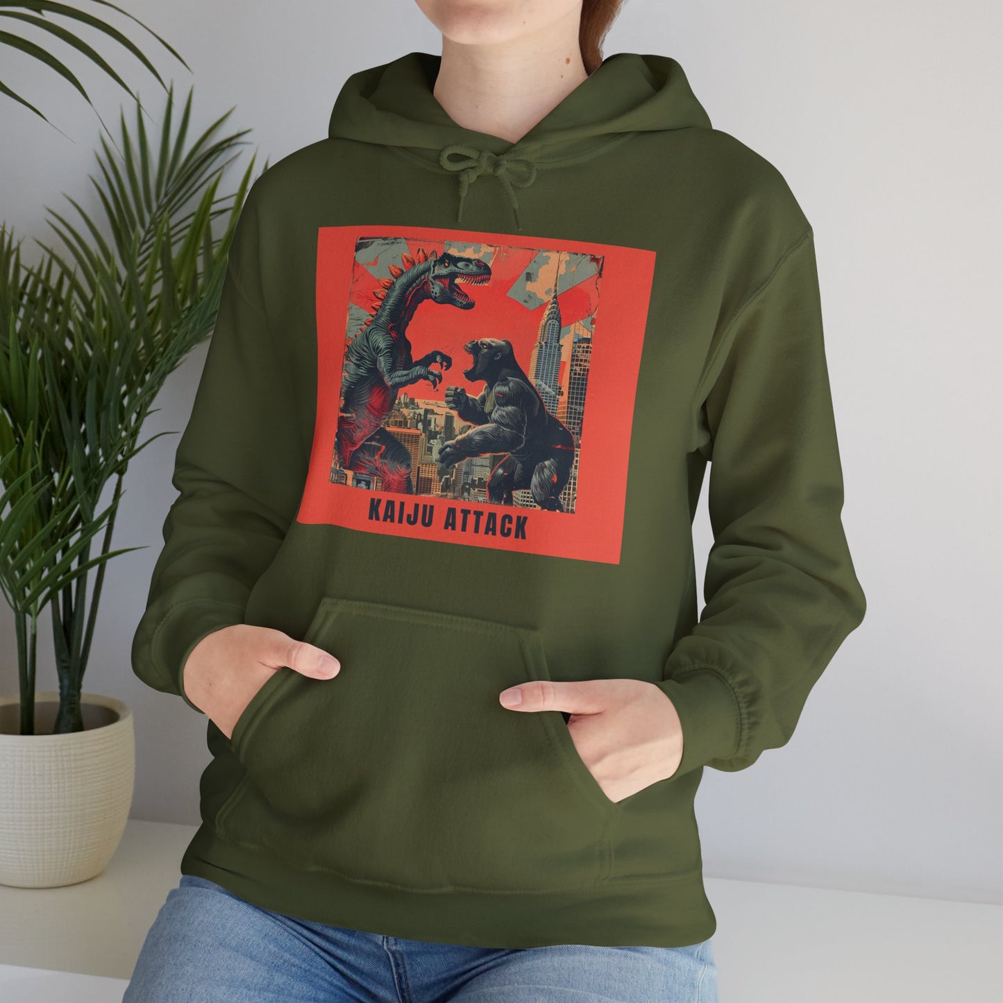 "KaiJu Attack" Unisex Heavy Blend™ Hooded Sweatshirt