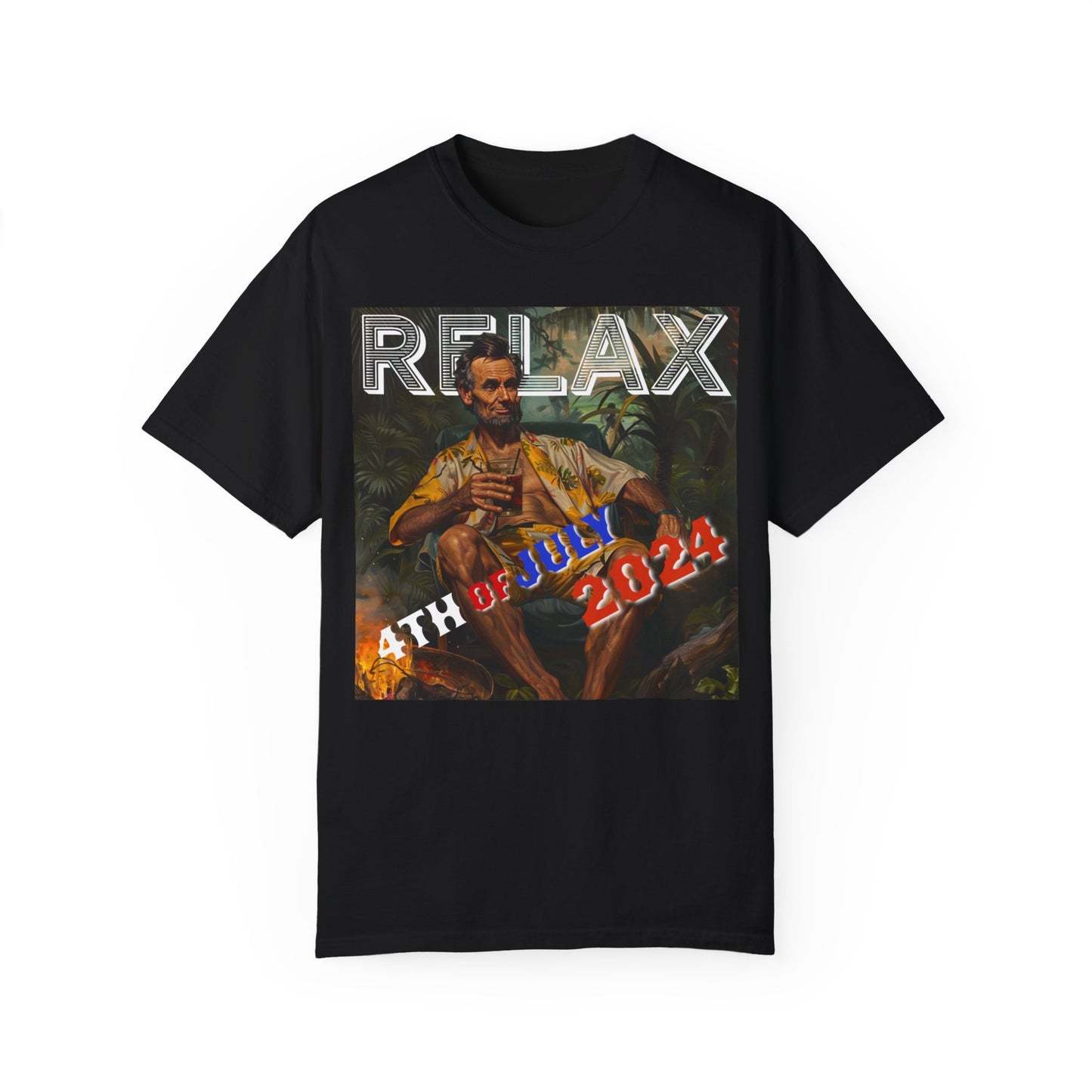 Abraham Lincoln Relax Unisex Garment-Dyed T-shirt