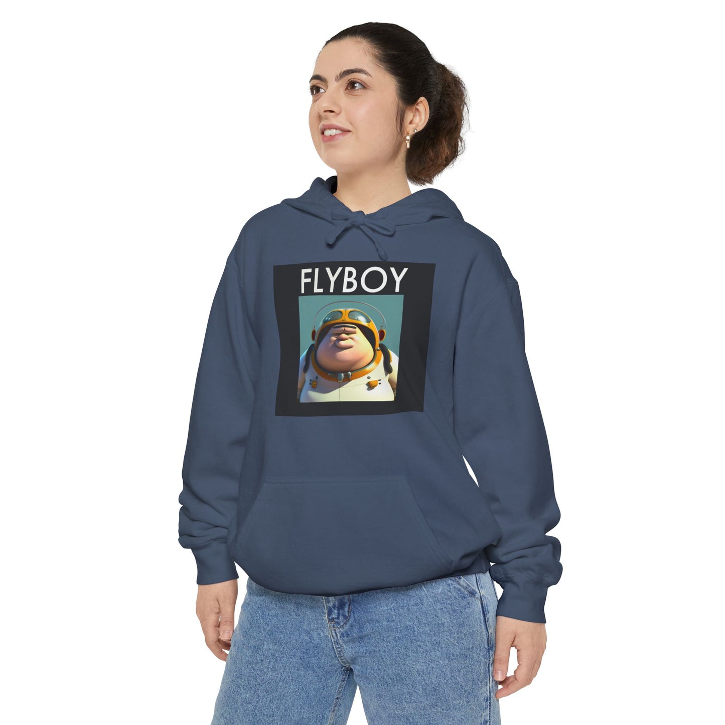 "FLYBOY"' Unisex Garment-Dyed Hoodie