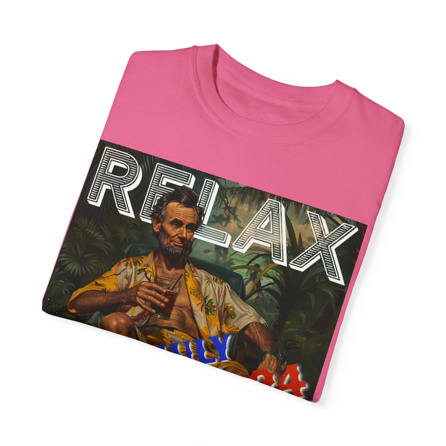 Abraham Lincoln Relax Unisex Garment-Dyed T-shirt