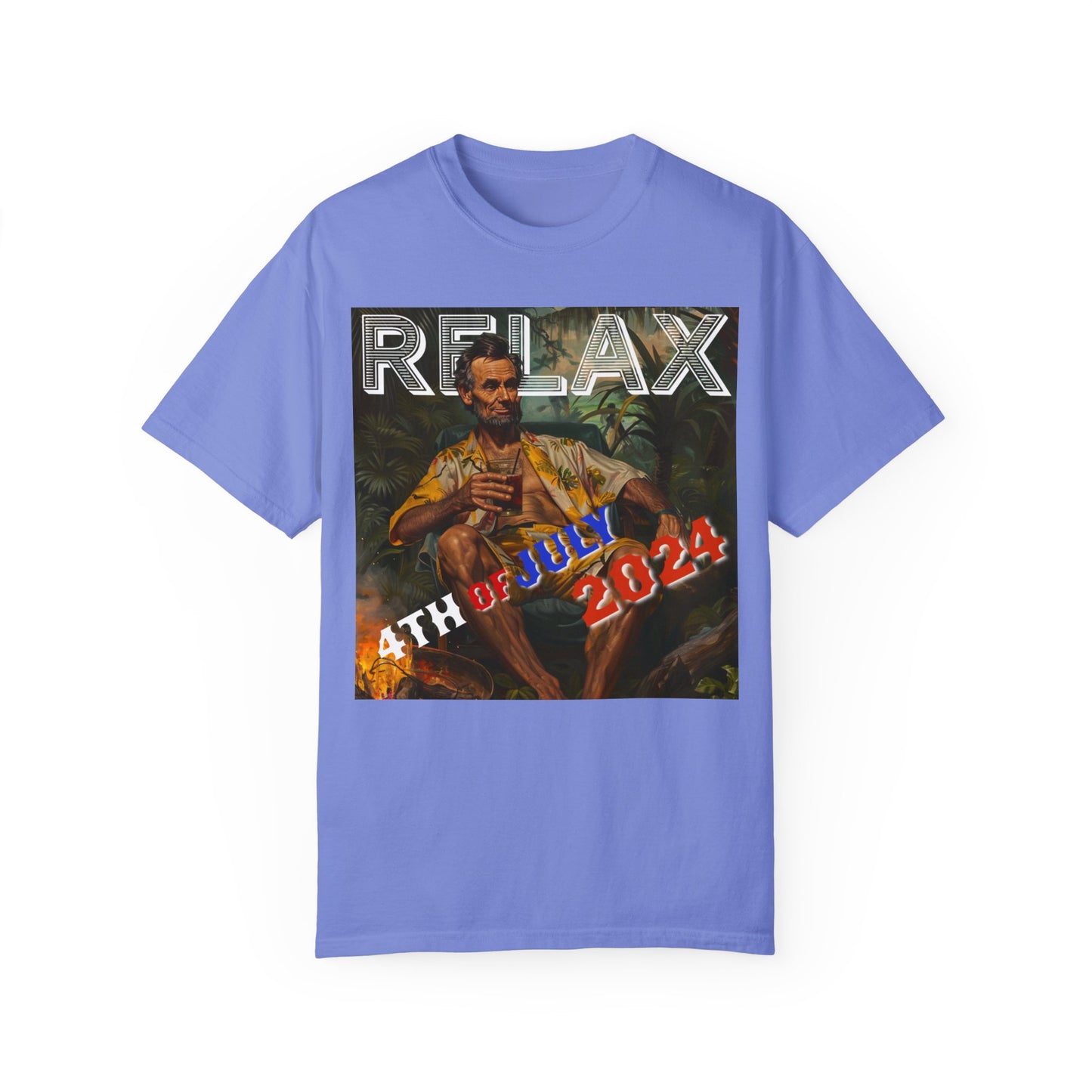 Abraham Lincoln Relax Unisex Garment-Dyed T-shirt