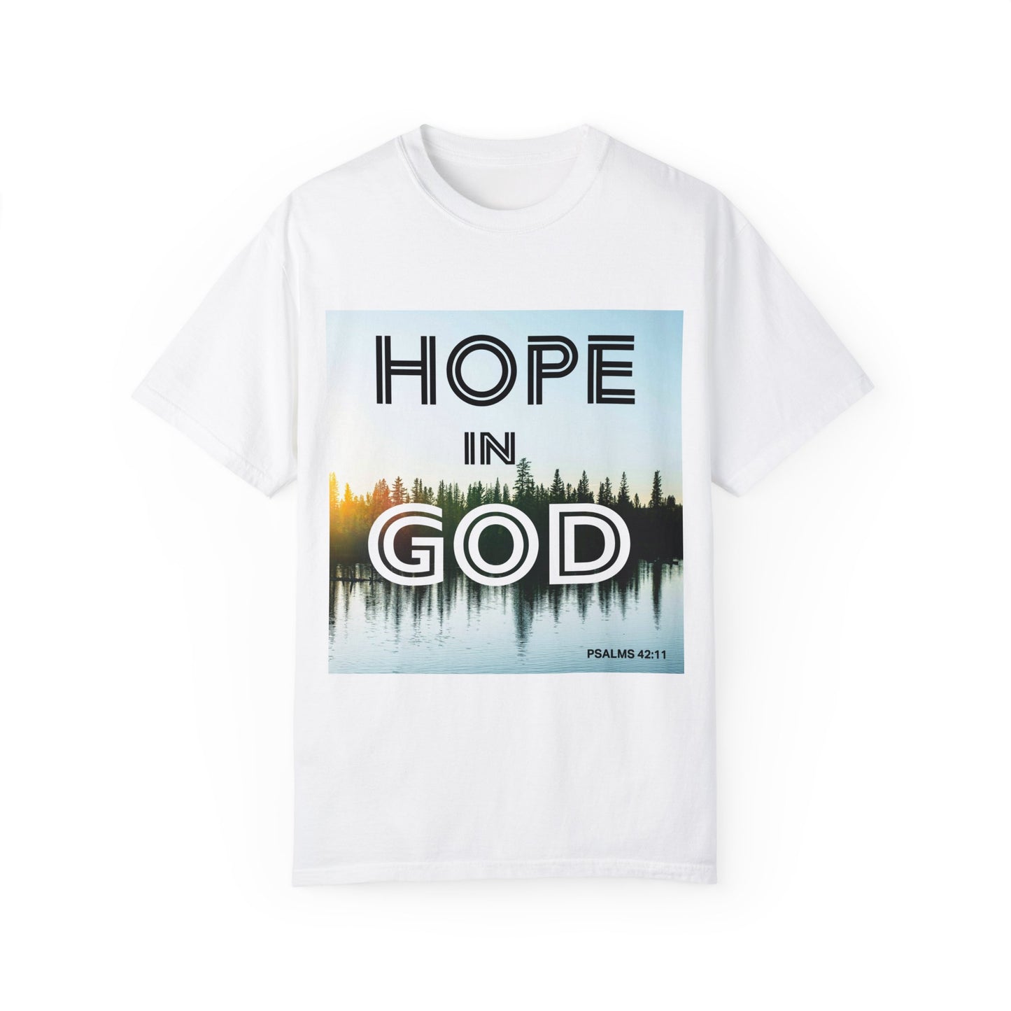 "HOPE IN GOD" Unisex Garment-Dyed T-shirt