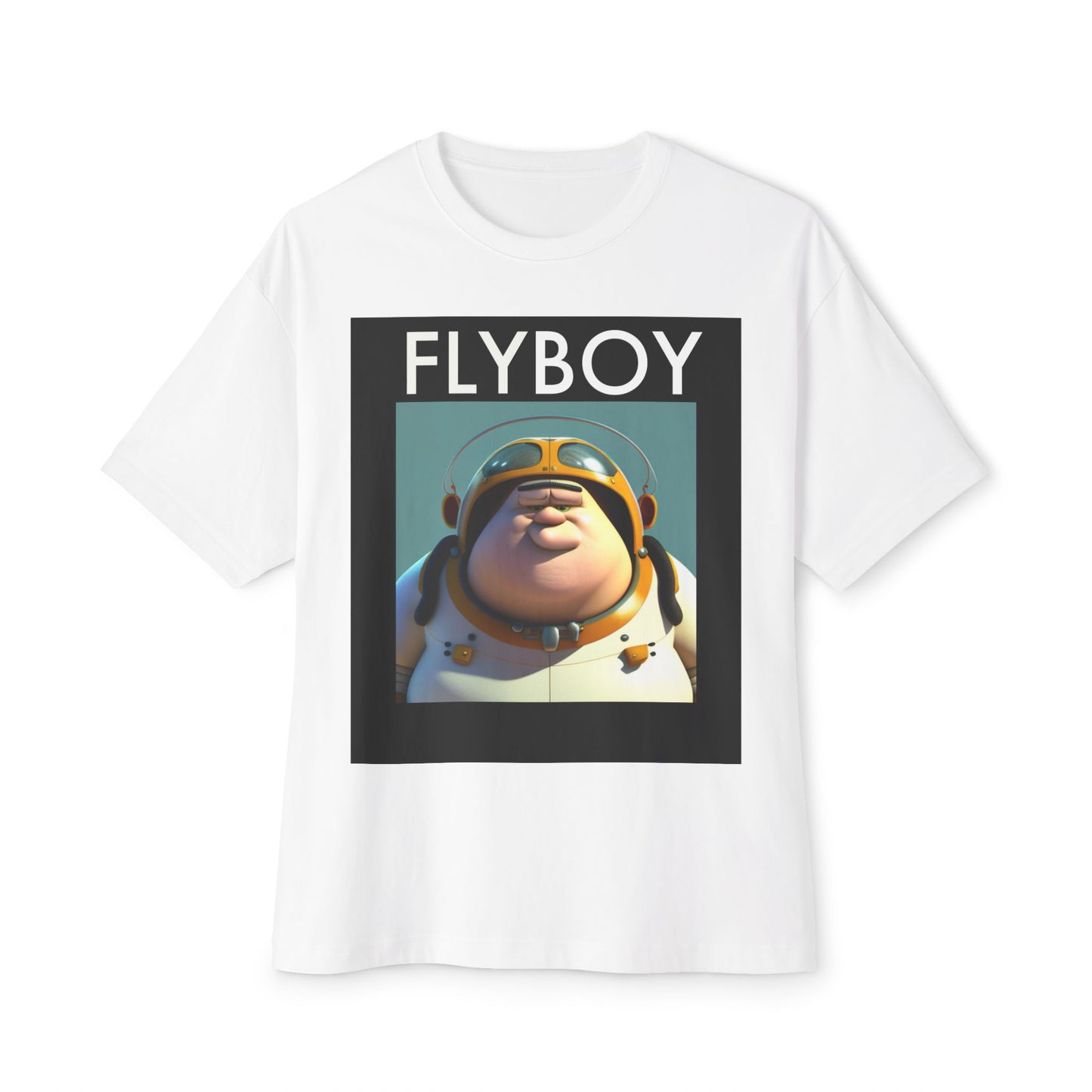 ""FLY BOY" Unisex Oversized Boxy Tee