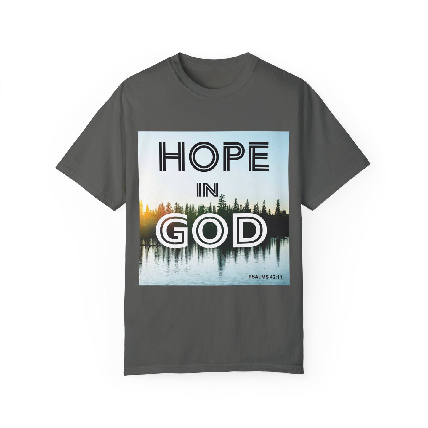 "HOPE IN GOD" Unisex Garment-Dyed T-shirt