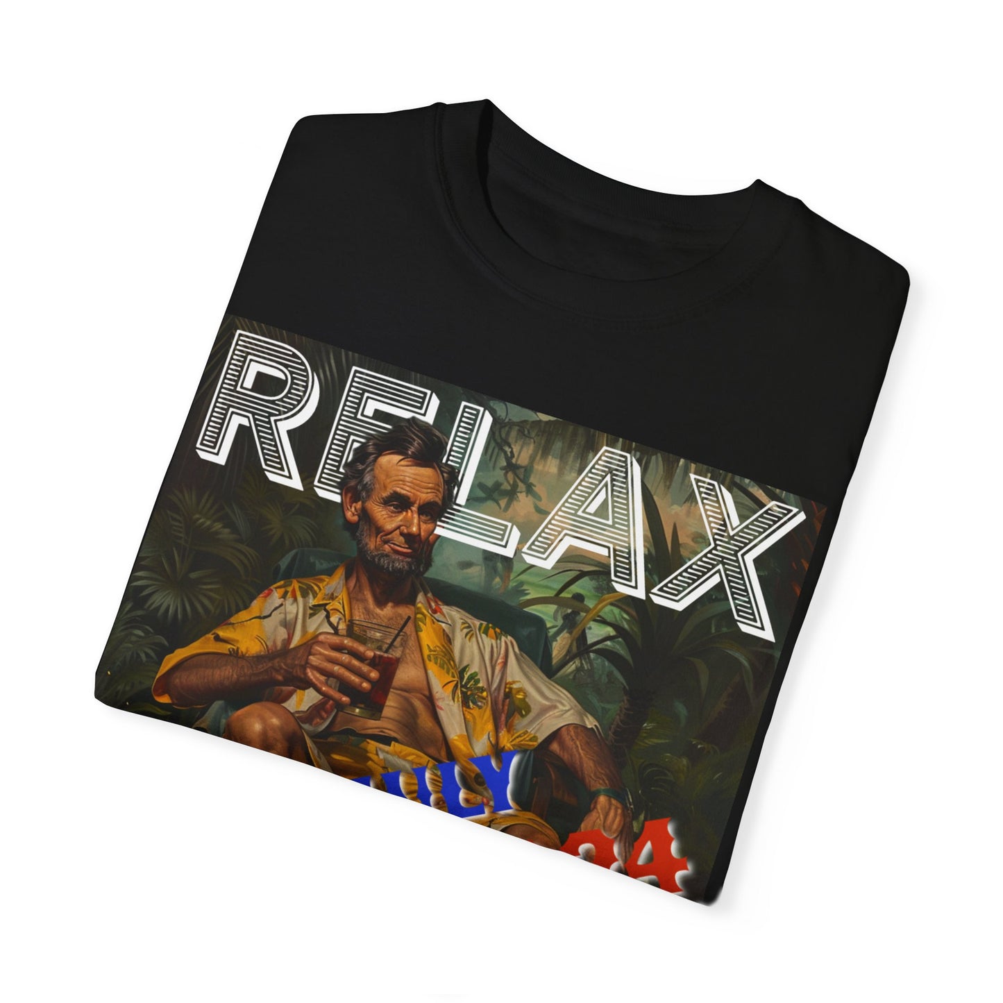 Abraham Lincoln Relax Unisex Garment-Dyed T-shirt