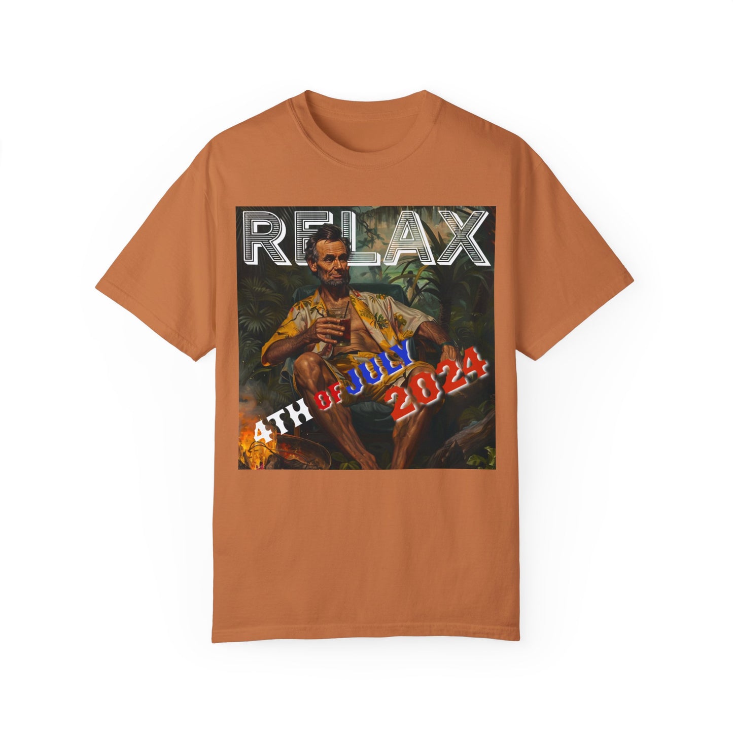 Abraham Lincoln Relax Unisex Garment-Dyed T-shirt