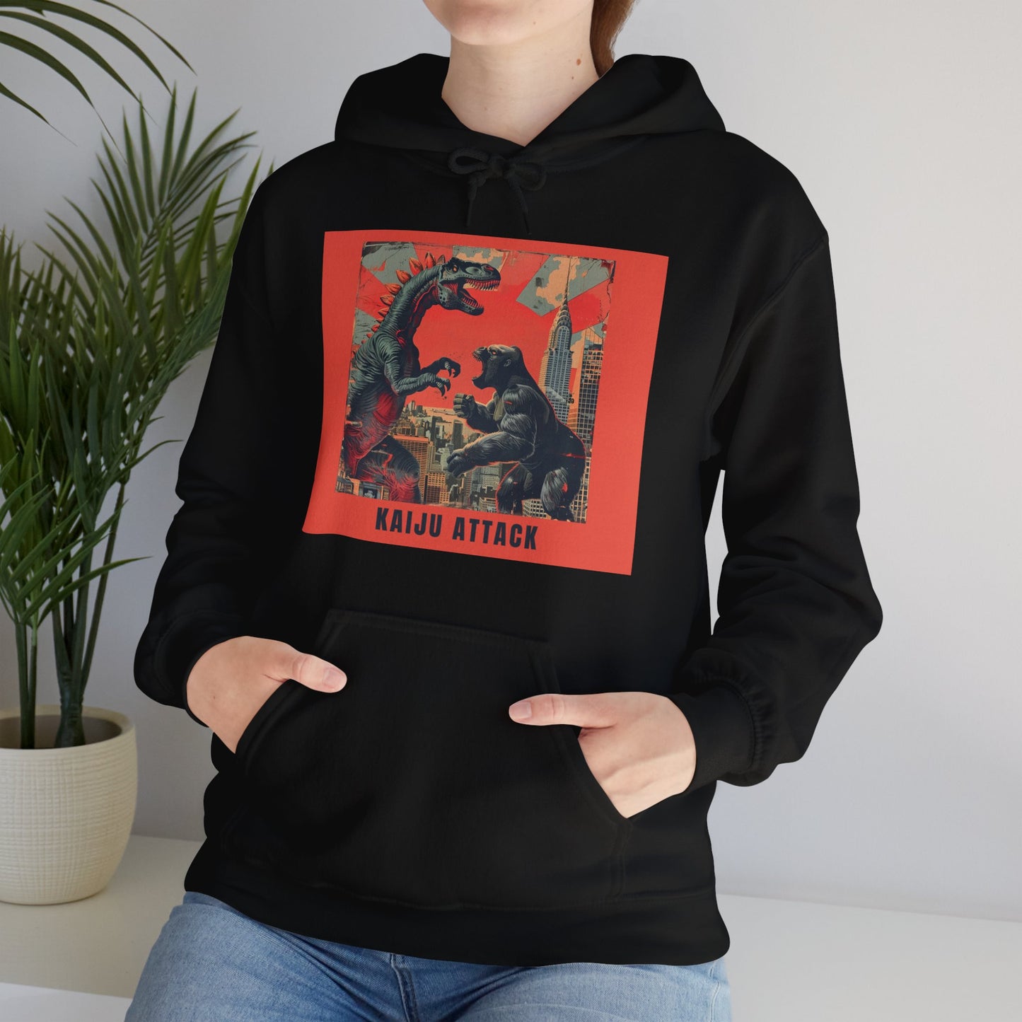 "KaiJu Attack" Unisex Heavy Blend™ Hooded Sweatshirt