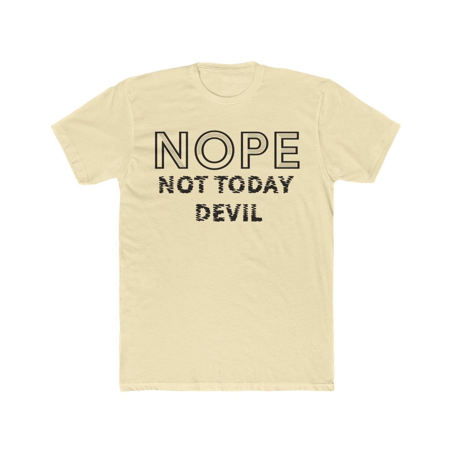 "Not Today Devil" Men's Cotton Crew Tee