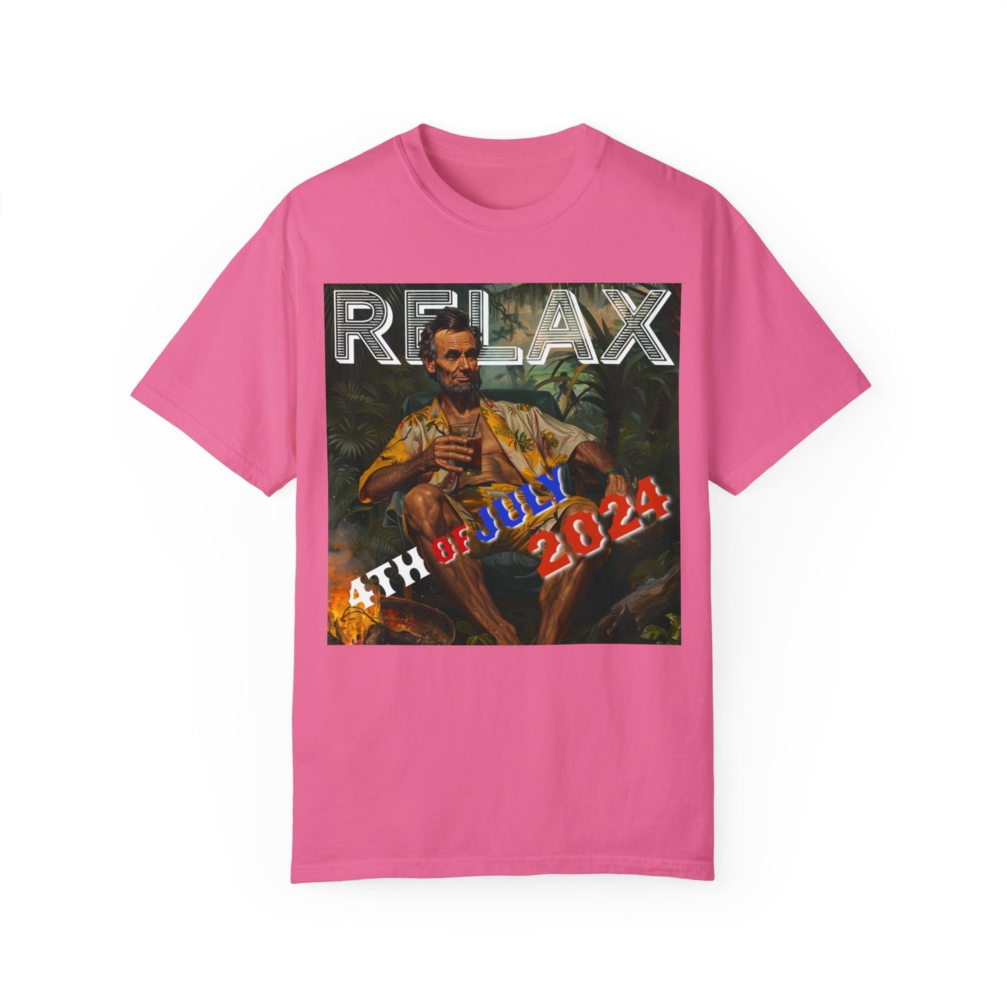 Abraham Lincoln Relax Unisex Garment-Dyed T-shirt