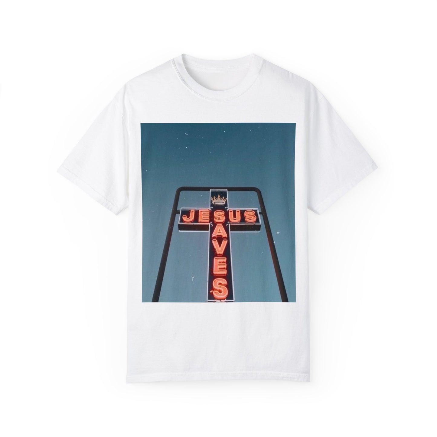 “Jesus Saves” Unisex Garment-Dyed T-shirt