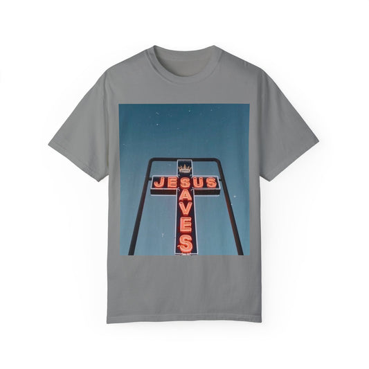 “Jesus Saves” Unisex Garment-Dyed T-shirt