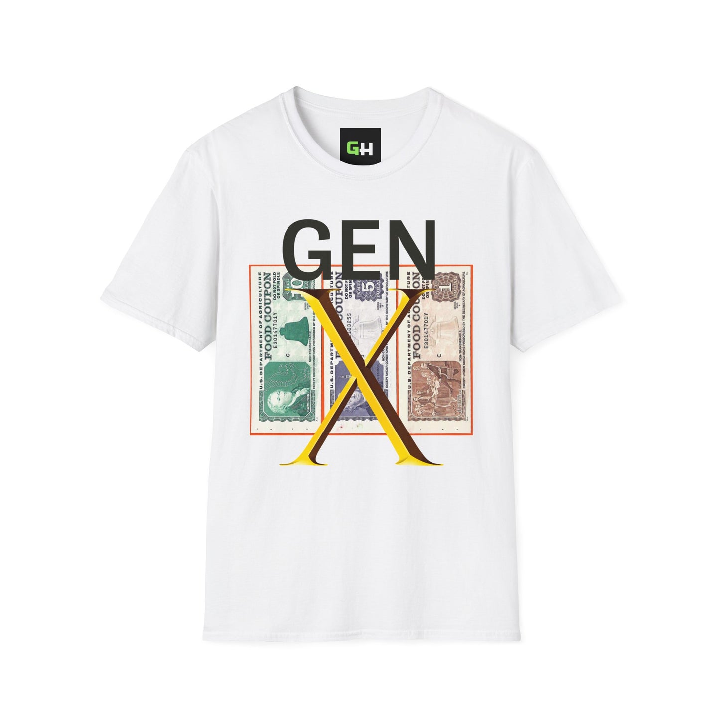 GEN X FOOD STAMPS Unisex Softstyle T-Shirt