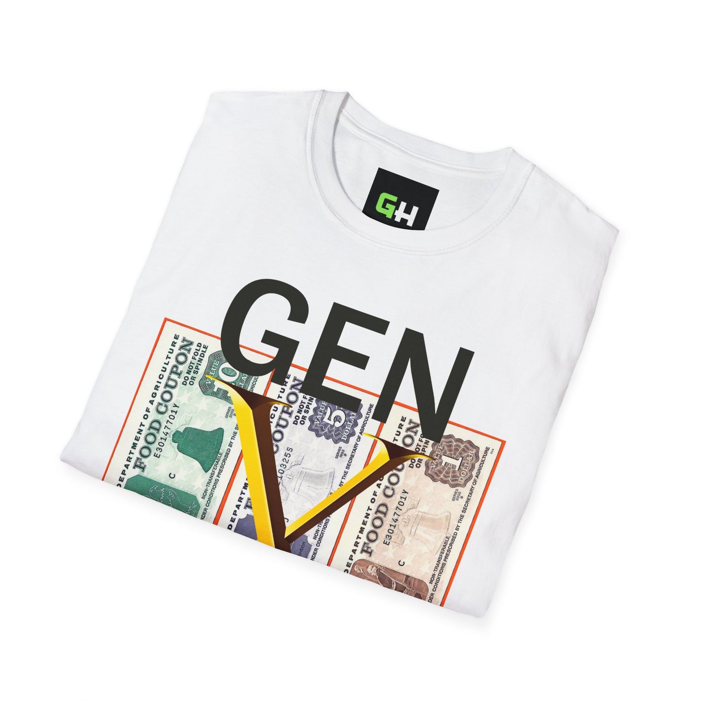 GEN X FOOD STAMPS Unisex Softstyle T-Shirt