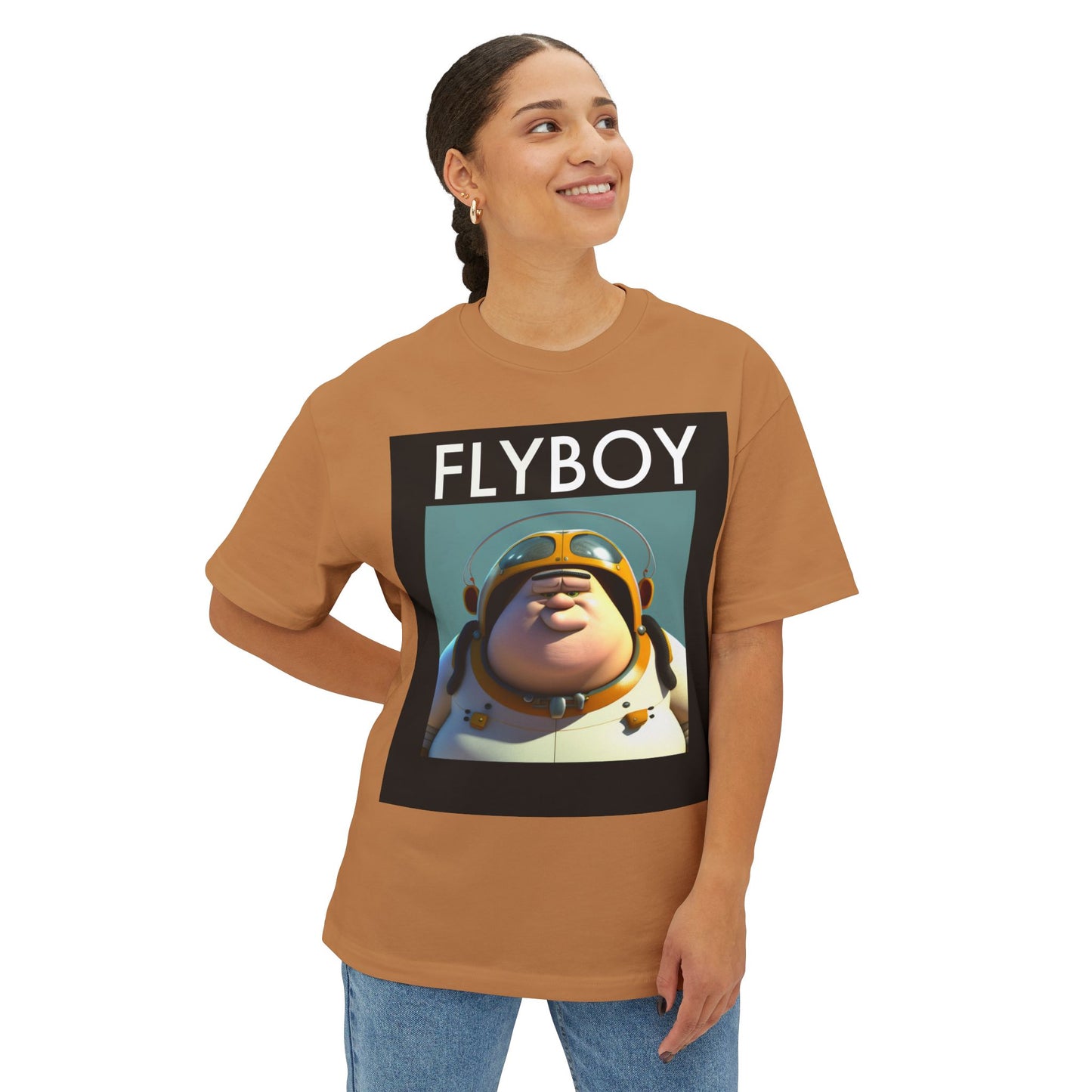 ""FLY BOY" Unisex Oversized Boxy Tee