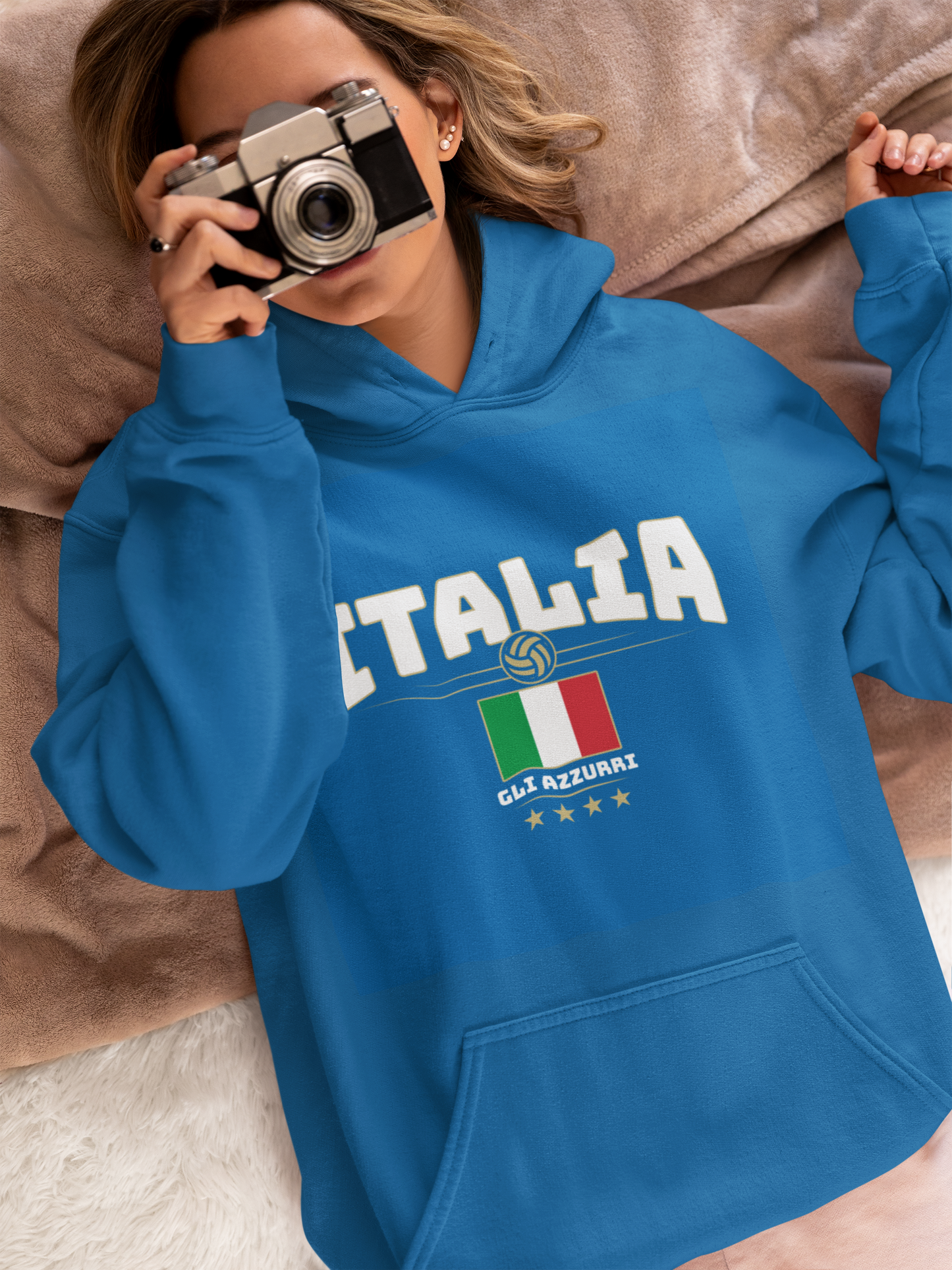 "ITALIA" Unisex Pullover Hoodie (AOP)