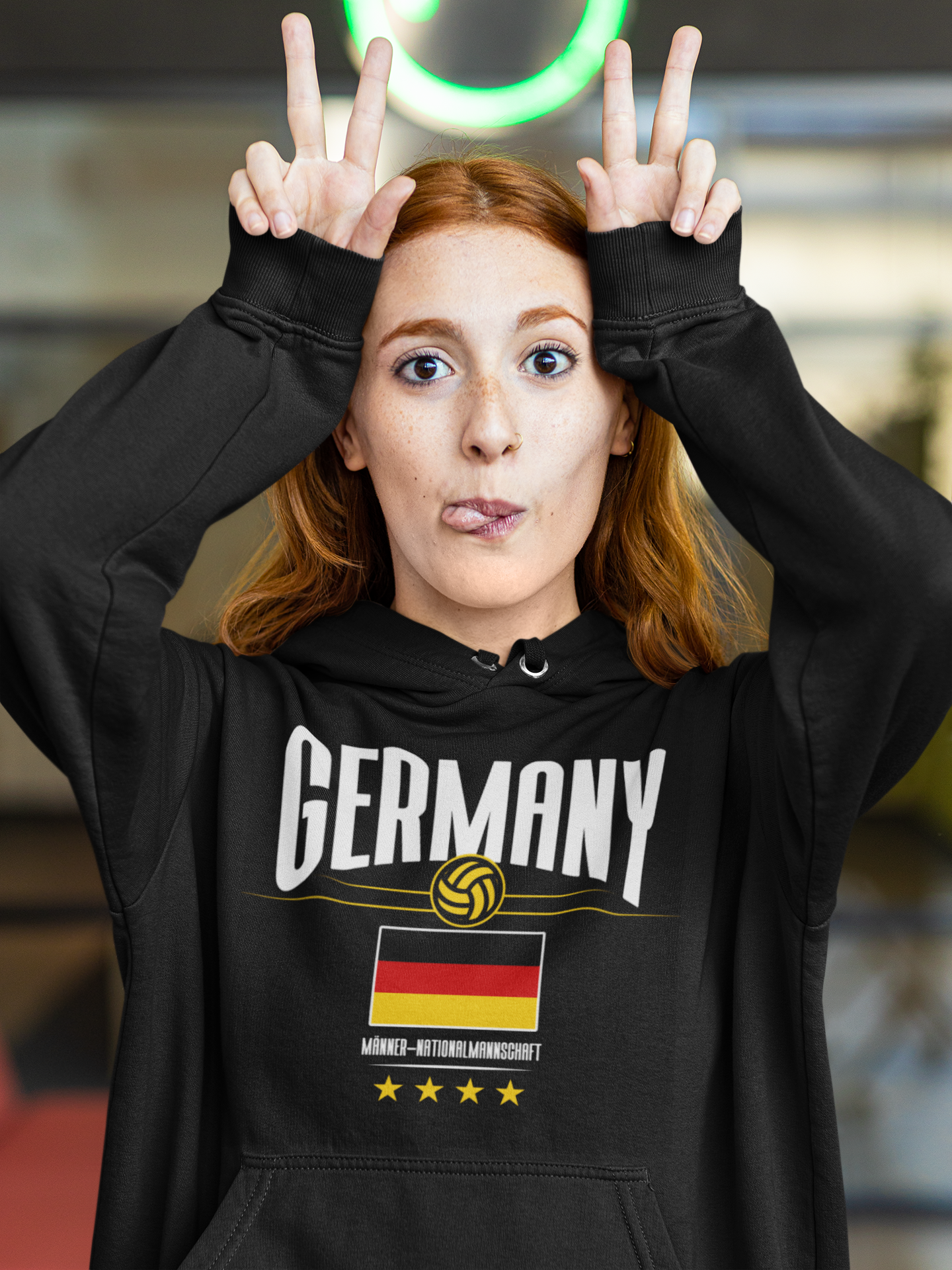 "GERMANY" Unisex Pullover Hoodie (AOP)