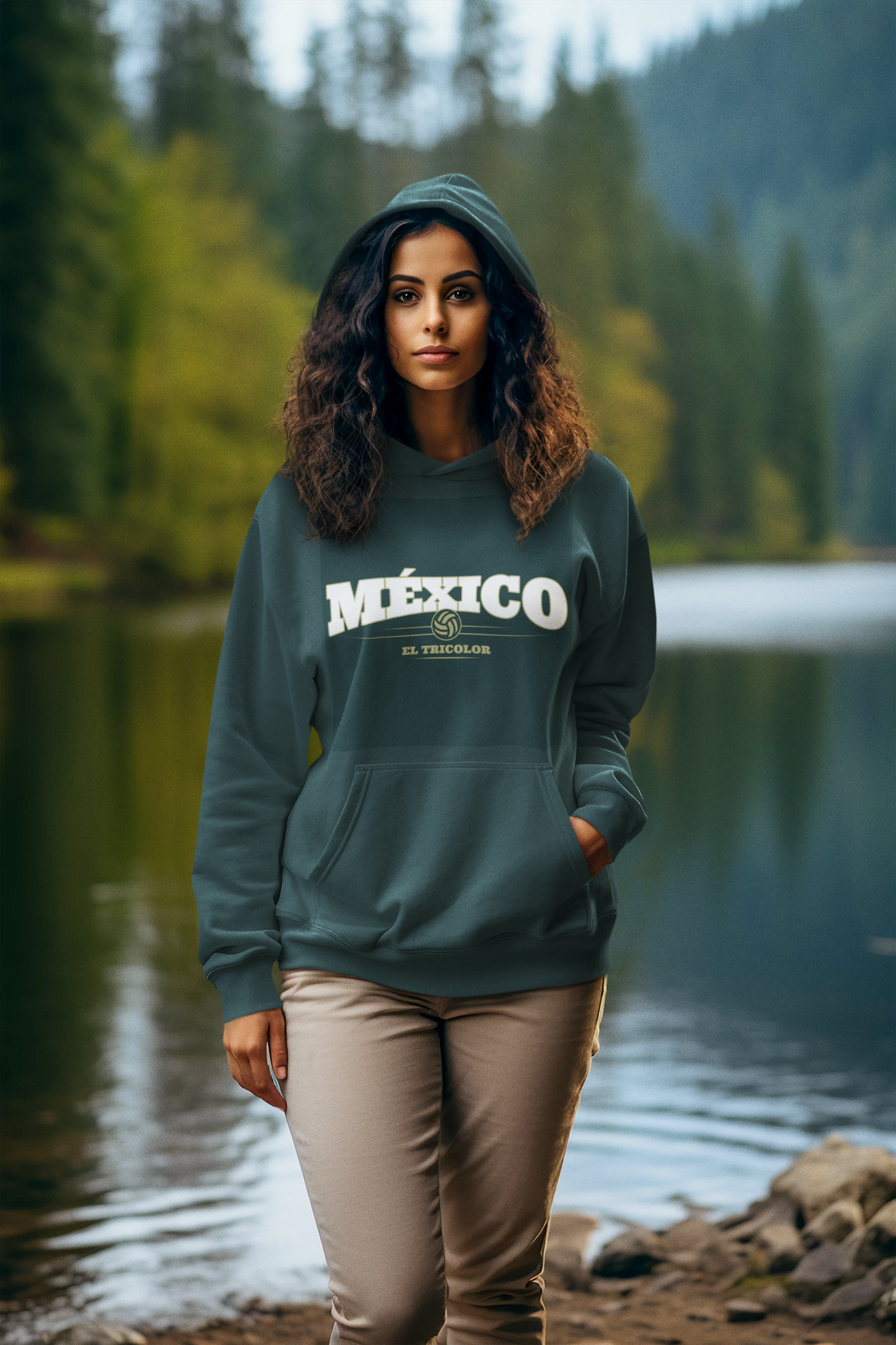 "MEXICO" Unisex Pullover Hoodie (AOP)