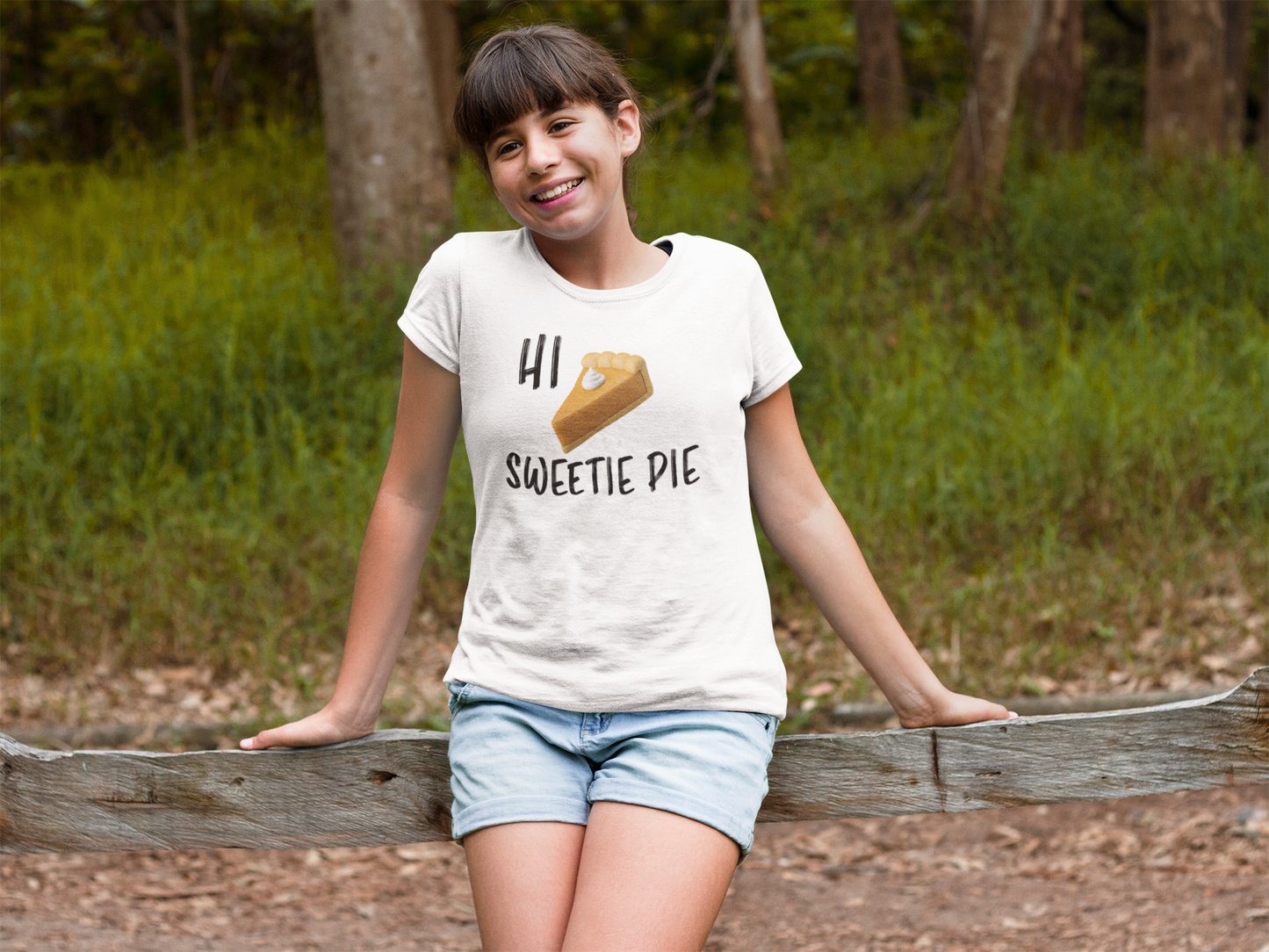 "HI SWEETIE PIE" Unisex Heavy Cotton Tee